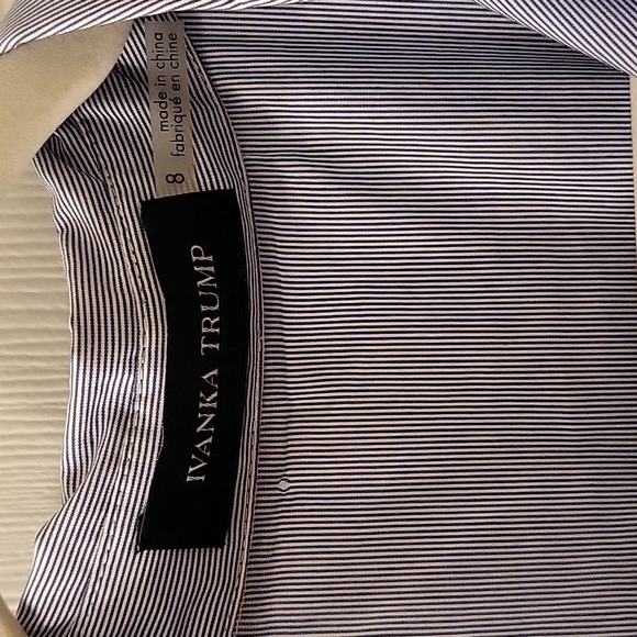 Ivanka Trump size 8 striped midi dress - Picture 2 of 5